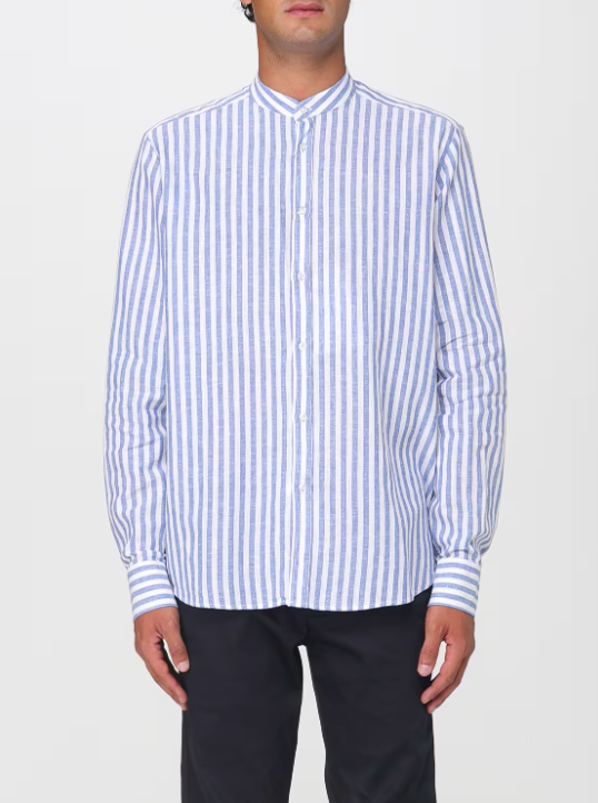 camicia alla coreana 3832E604LC 253304 87 MANUEL RITZ 