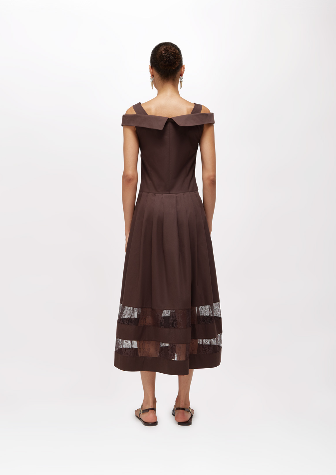 abito con inserti in pizzo RA6154T544A 90913 Blugirl 