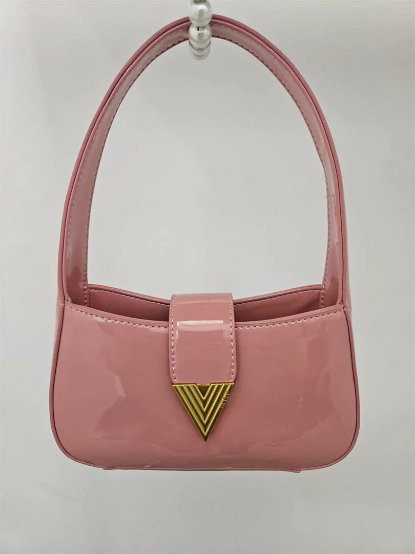 borsa in vernice lucida AS0028 ROSA VICOLO 