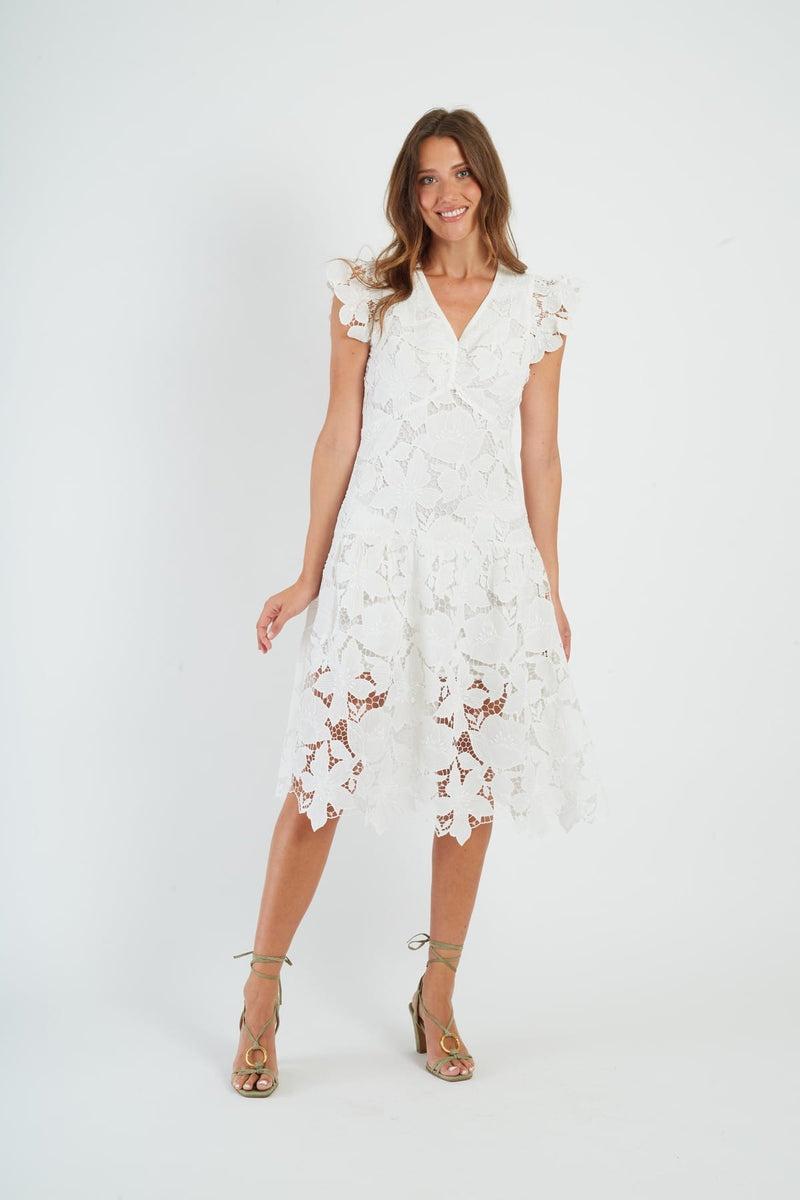 abito in pizzo P615029 GIANNA BLANC DERHY 