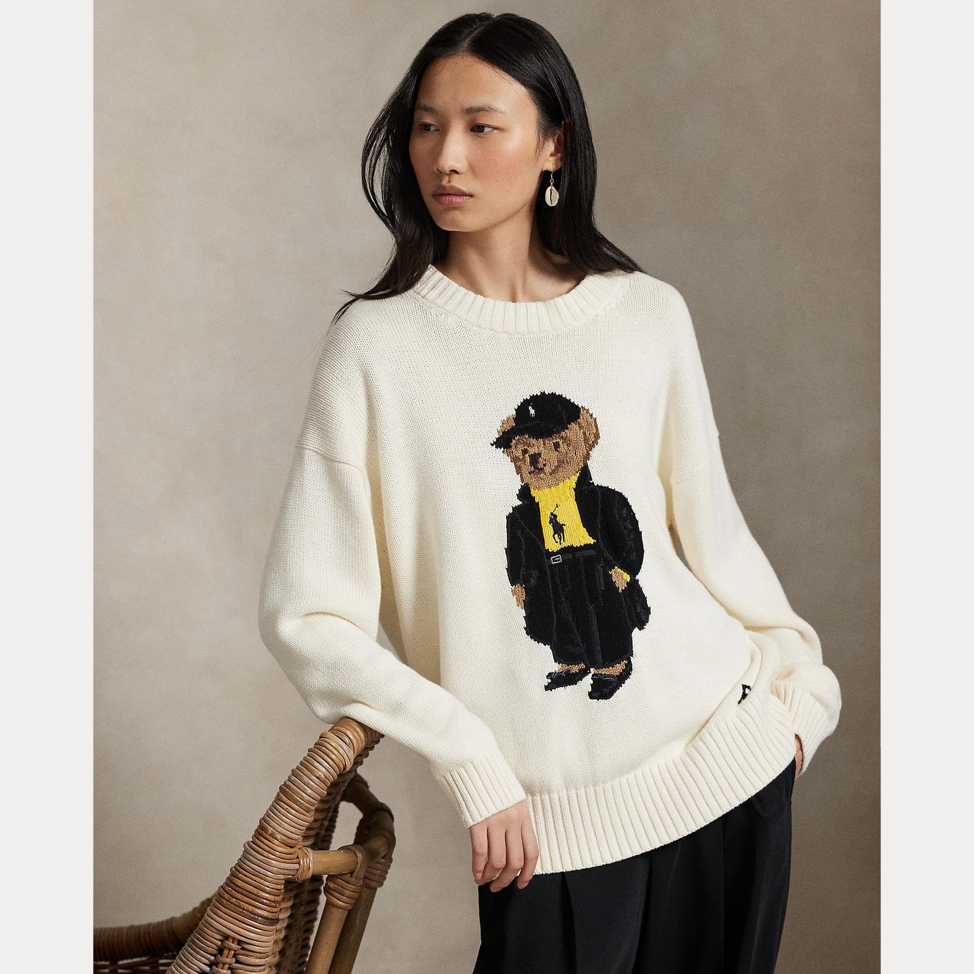 Maglione con orso Polo 211-978310 001 RALPH LAUREN POLO 