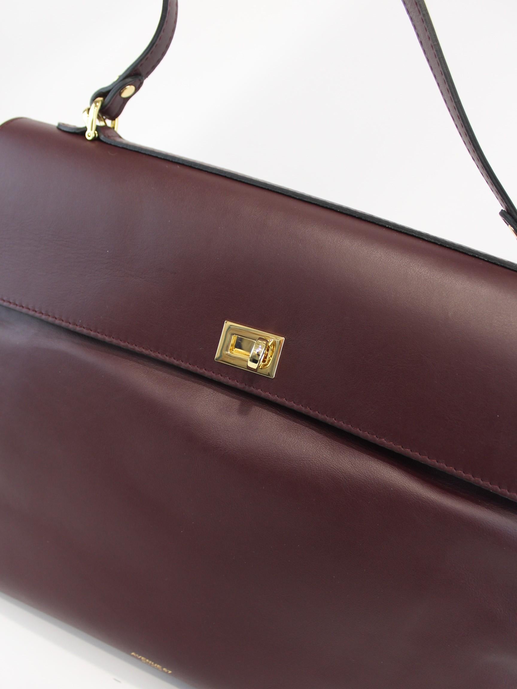 Borsa full leather FULL LEATHER BORDEAUX AVENUE 67 