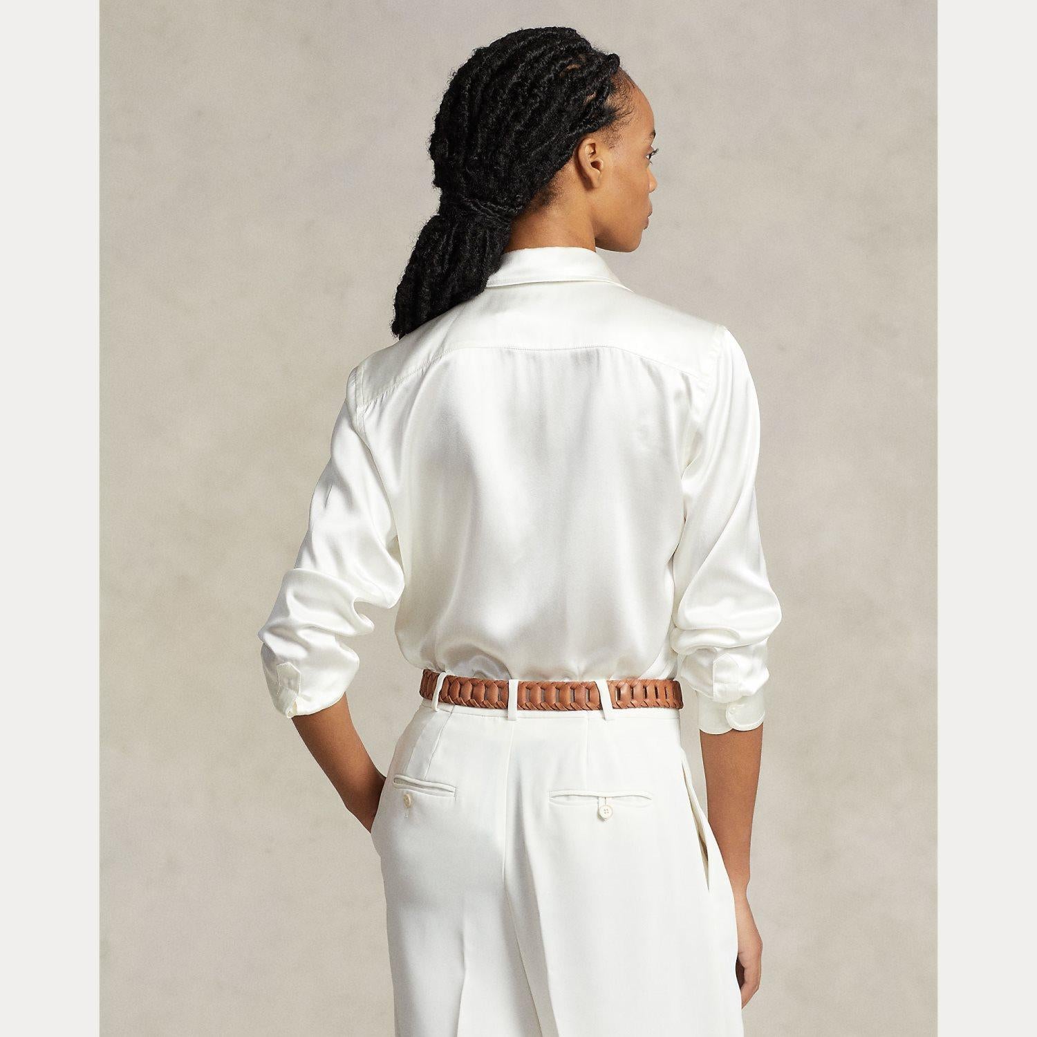 camicia in raso 211-891378 001 RALPH LAUREN POLO 