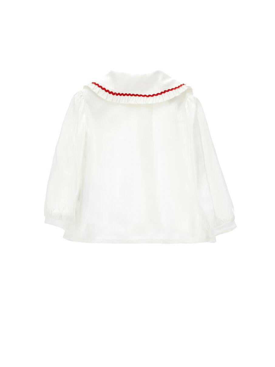 camicia con colletto ricamato 31F301 6103 0143 MONNALISA 