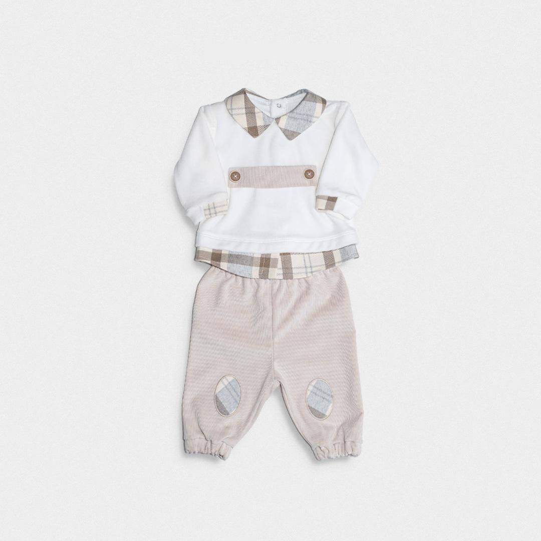 completo con due pezzi scozzesi LS1112 UNI LA SARTORIA DEI PICCOLI 