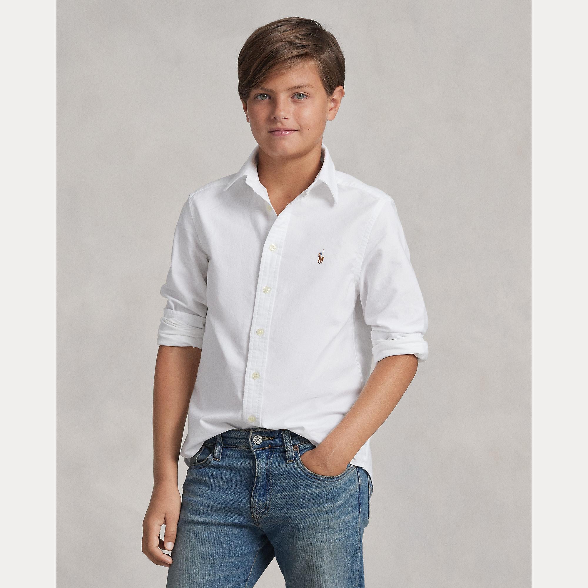 camicia oxford bimbo 323-677133 001 RALPH LAUREN POLO 