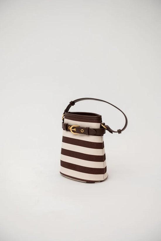Borsa a righe XAB044 ABF MORO/BURRO VICOLO 