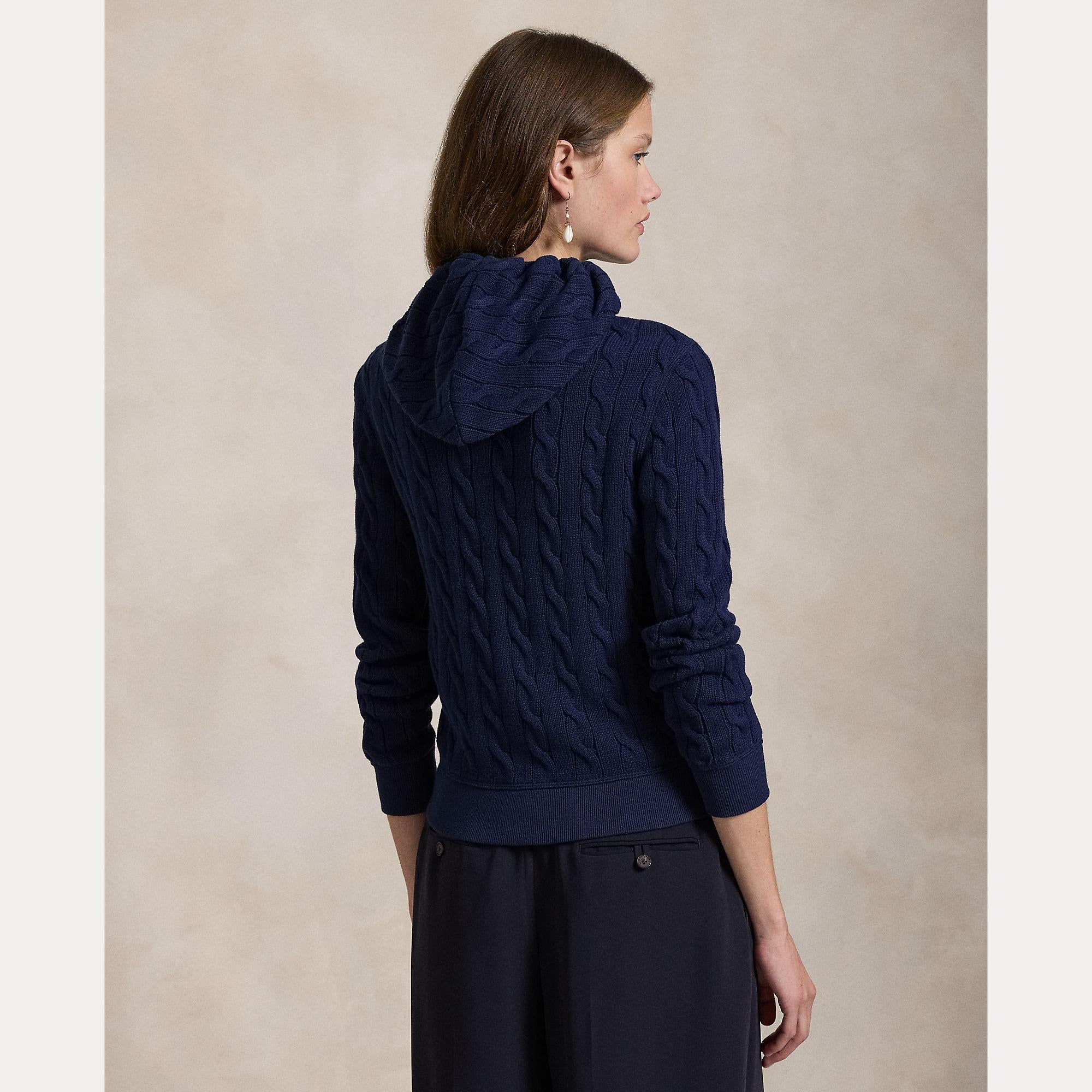 felpa in maglia con zip 211-959124 001 RALPH LAUREN POLO 