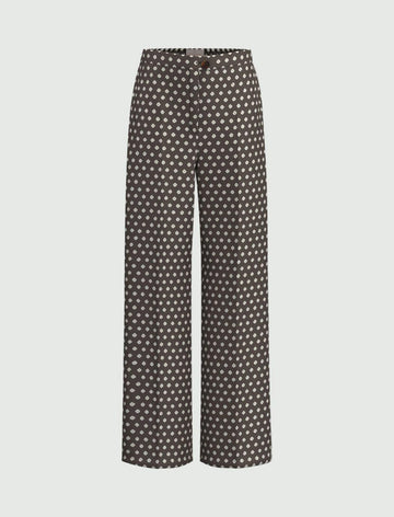 pantalone in twill stampato EMMBAOBAB 008 EMME MARELLA 