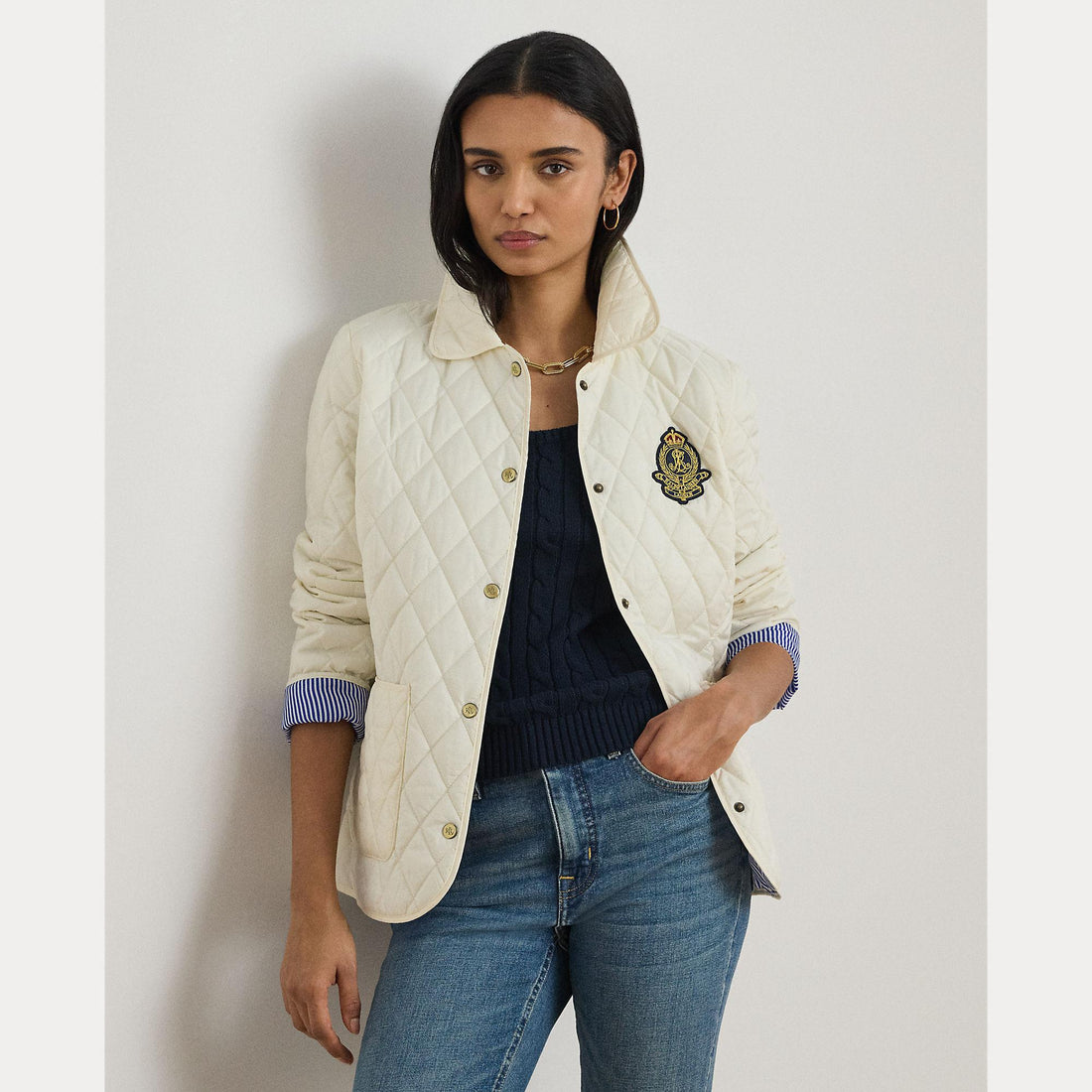 giubbino trapuntato a rombi 297-P10878 001 LAUREN RALPH LAUREN 