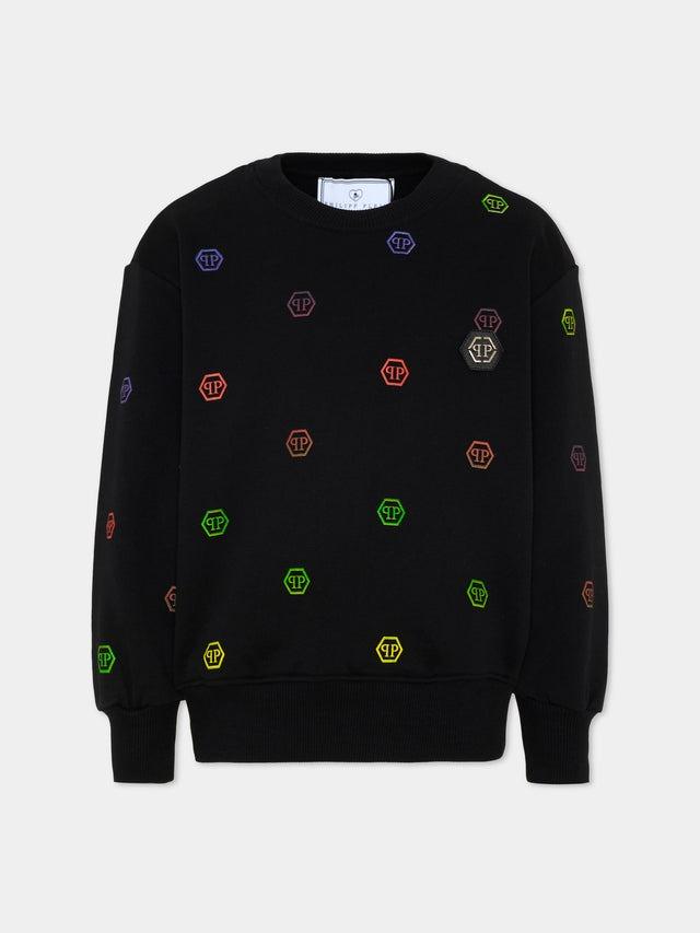 felpa logo monogram multicolor S6PHJBSW009 110 PHILIPP PLEIN 