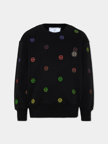 felpa logo monogram multicolor S6PHJBSW009 110 PHILIPP PLEIN 