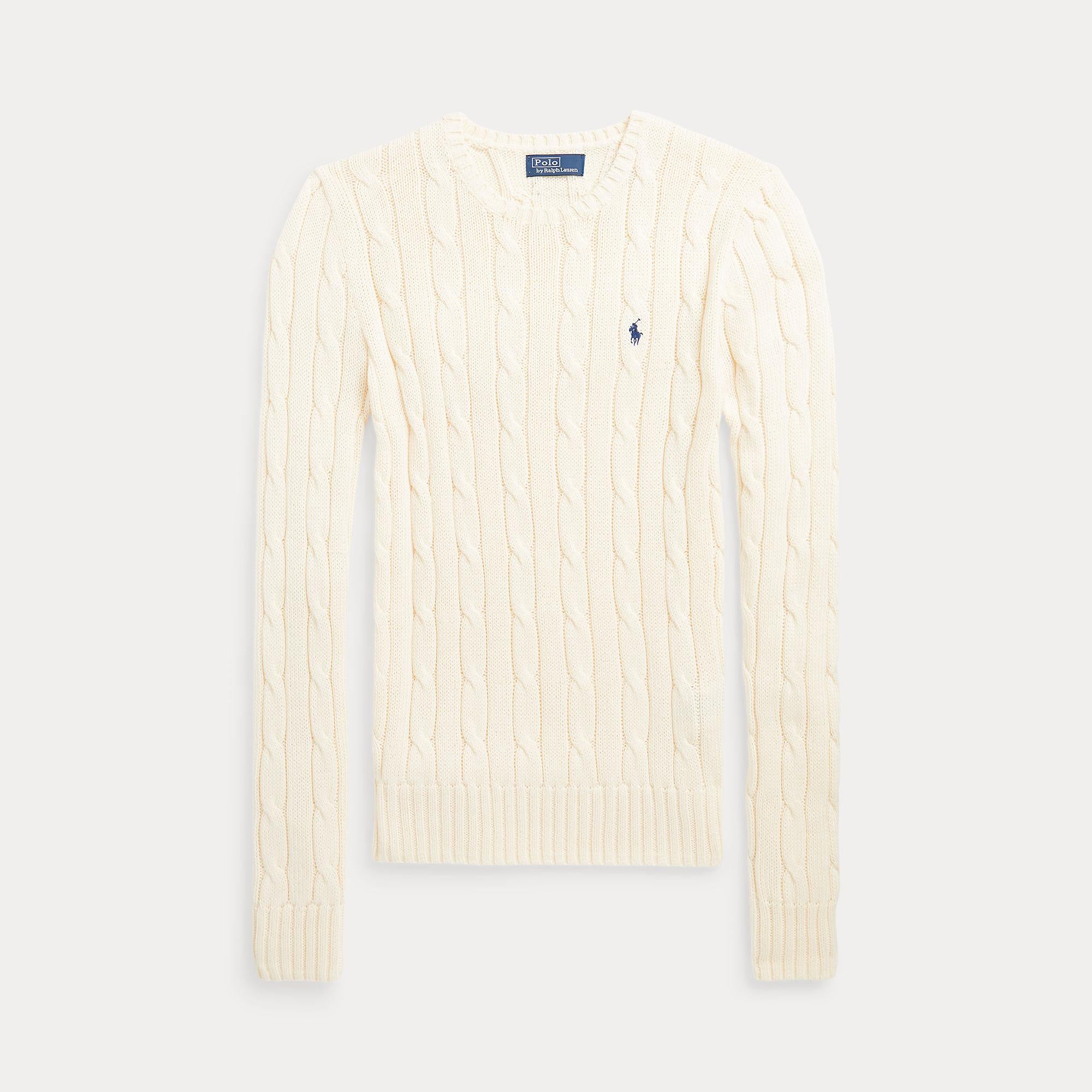 maglioncino a trecce con cavallino 211-891640 010 RALPH LAUREN POLO 