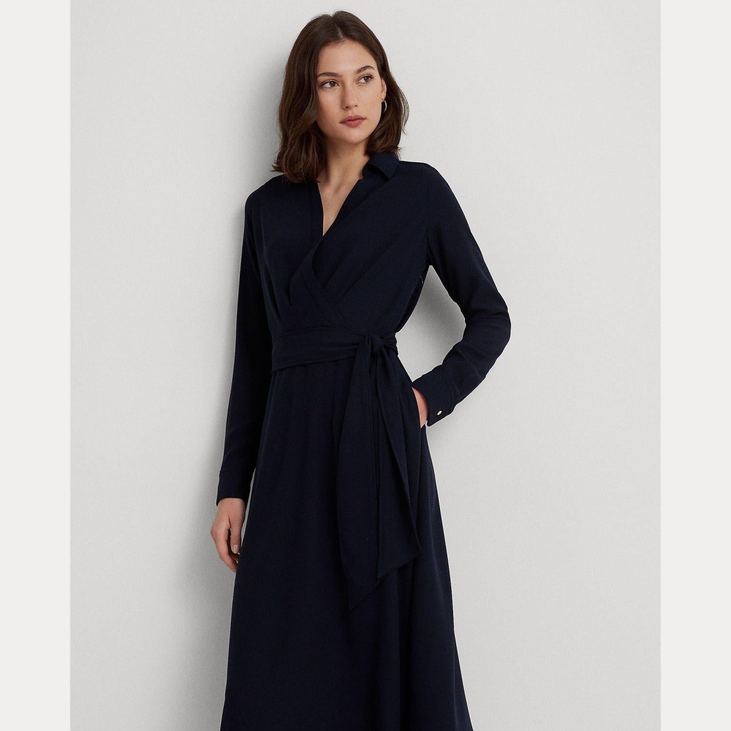 abito con scollo a V 250-853337 010 LAUREN RALPH LAUREN 