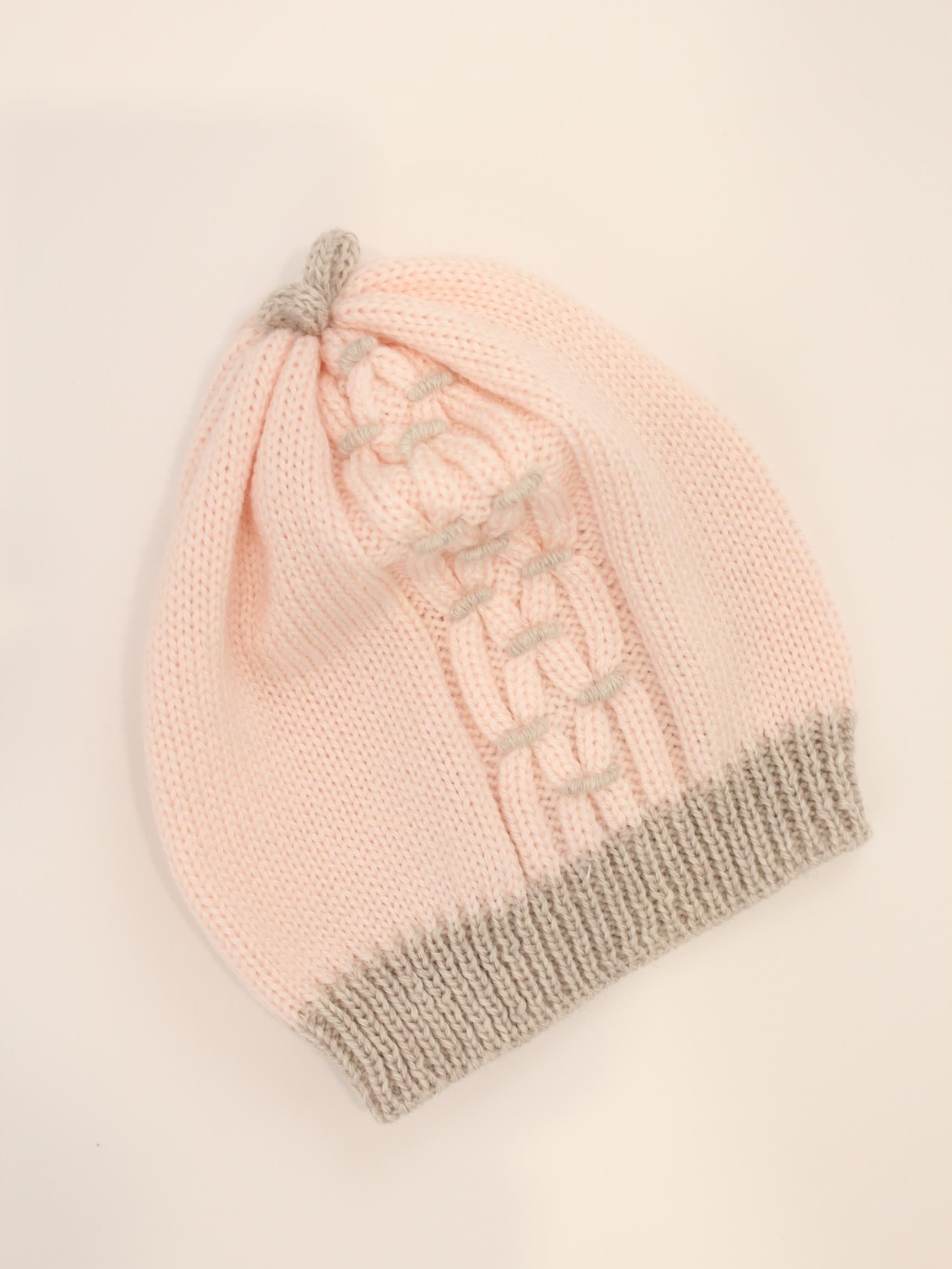 cappellino nascita in lana TIMEO CAPPELLO UNI PICCOLA GIUGGIOLA 