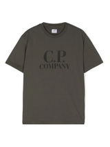 CP COMPANY KIDS t-shirt con logo posteriore Verde