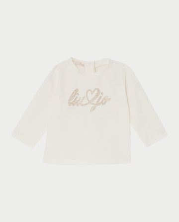 t-shirt maniche lunghe HF5025J0088 10602 LIU JO JUNIOR 