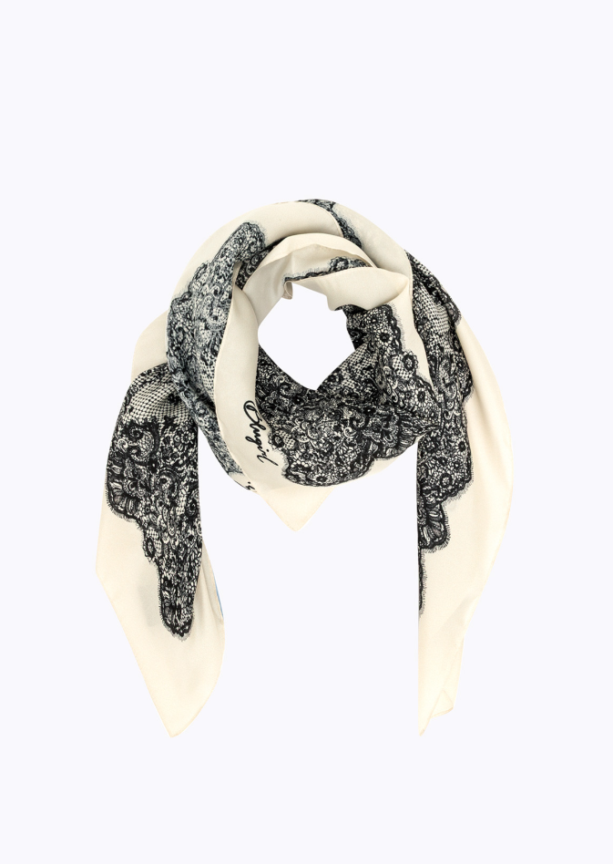 sciarpa con stampa pizzo NA6023T490A P9401 Blugirl 