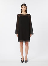 MAXMARA STUDIO abito in pura seta Nero