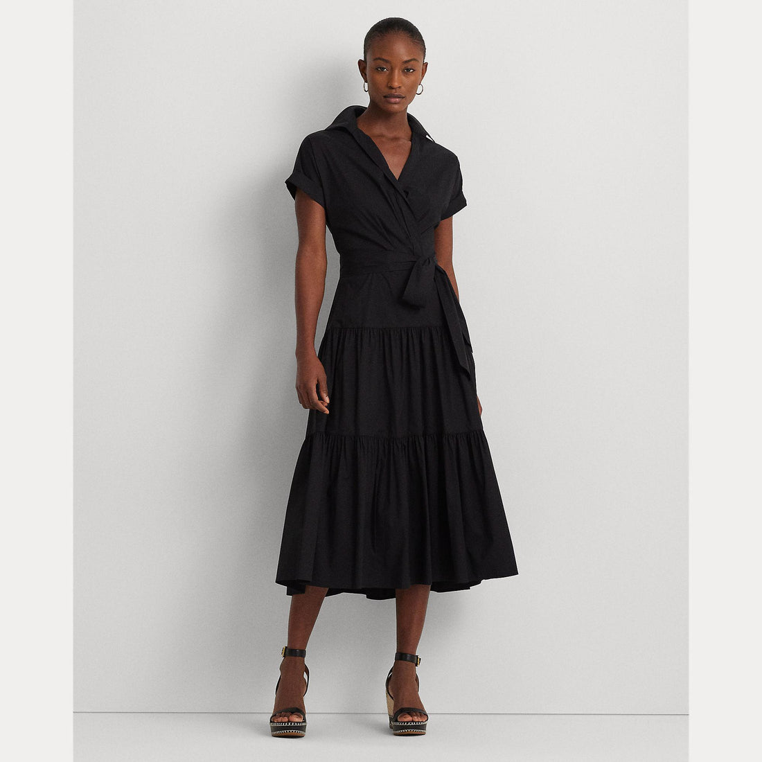 abito midi con cinta 250-933392 001 LAUREN RALPH LAUREN 