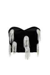 ODI' ODI' top con strass Nero