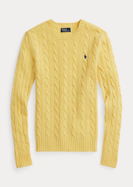 maglia a trecce in lana e cashmere 211-910421 008 RALPH LAUREN POLO 