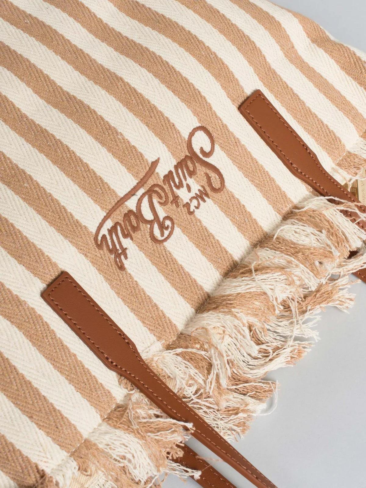 borsa city bag fringe stripes CITY BAD FRINGE 01763L MC2 SAINT BARTH 