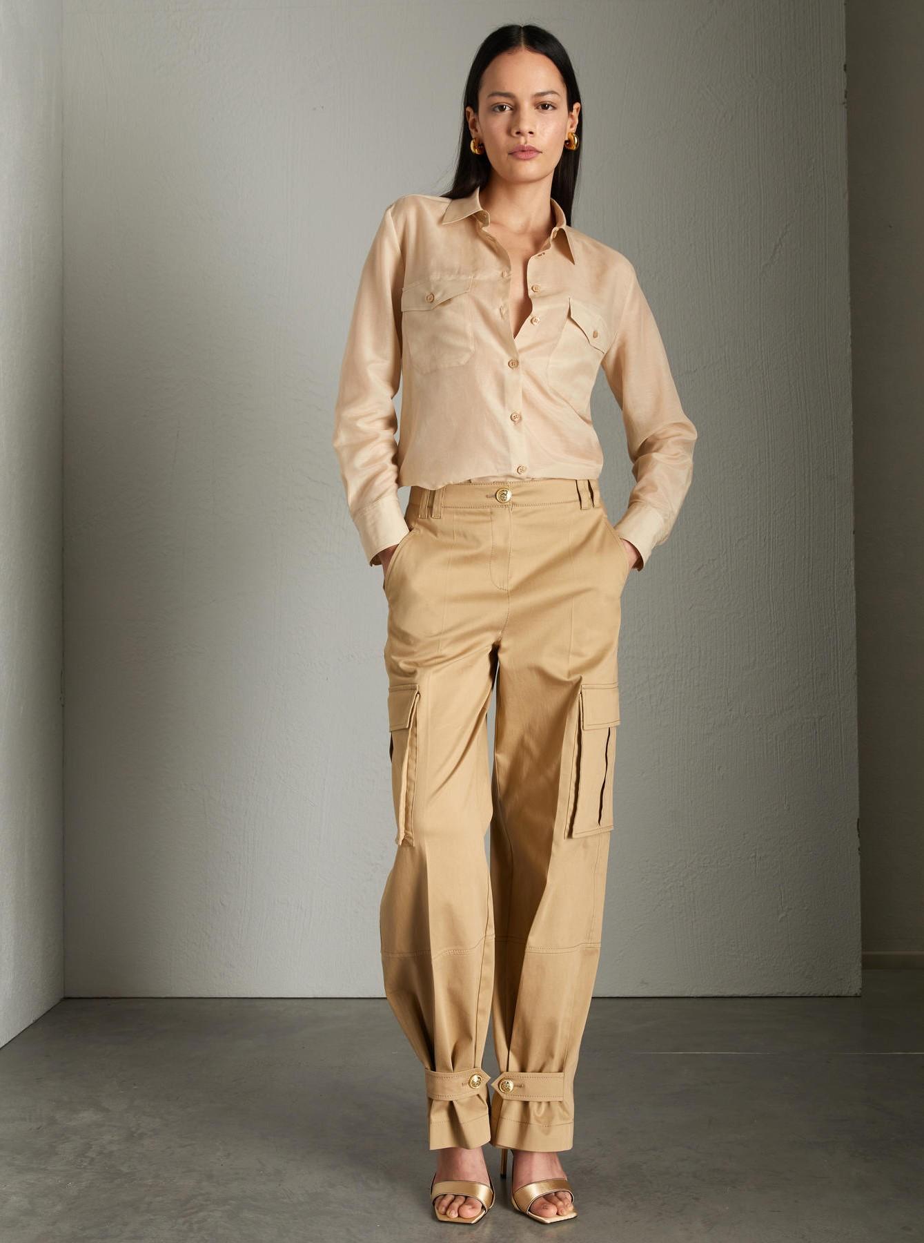 camicia in mussola di cotone e seta FREDA 002 MARella 