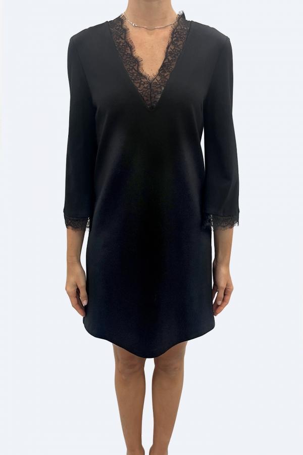 abito tunica in pizzo MF5510J9189 22222 LIU JO WHITE 