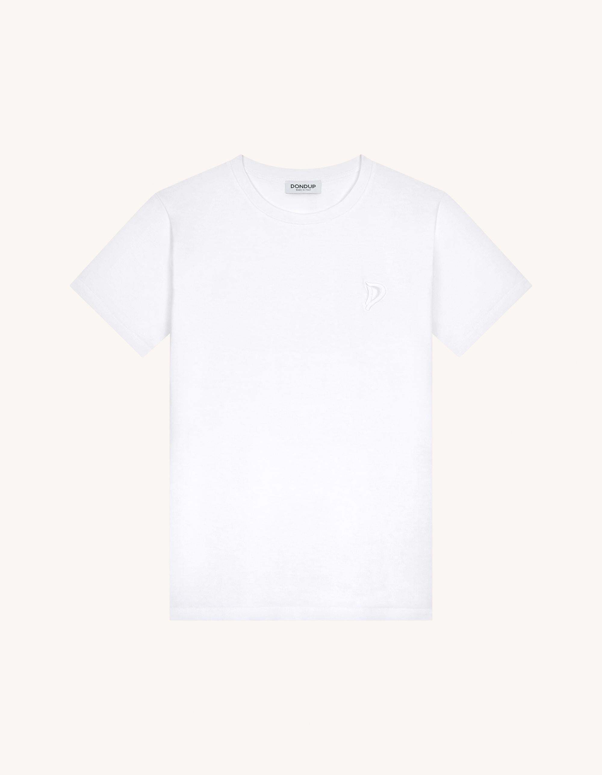 t-shirt con logo in tono S746JF0271DFZ4 000 DONDUP 
