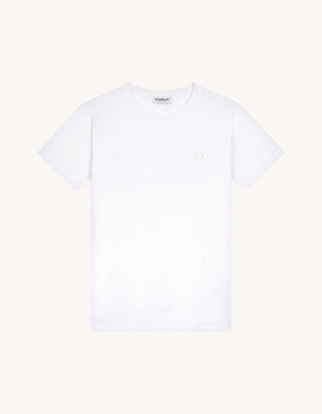 t-shirt con logo in tono S746JF0271DFZ4 000 DONDUP 