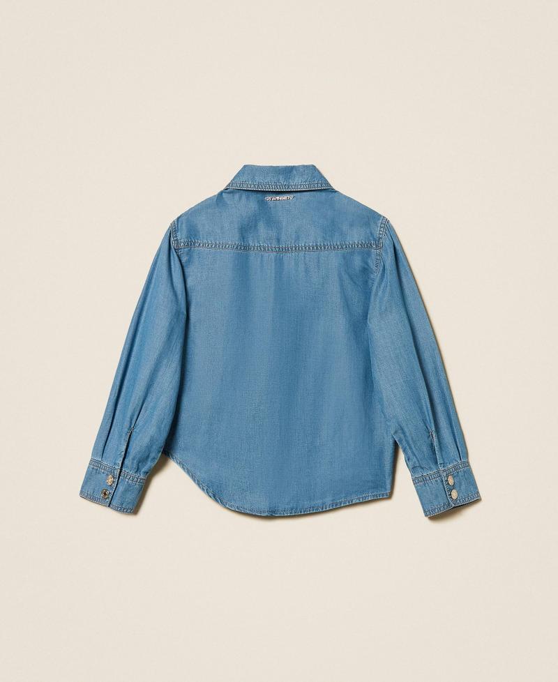 camicia in denim 261GJ2075 13235 TWINSET GIRL 