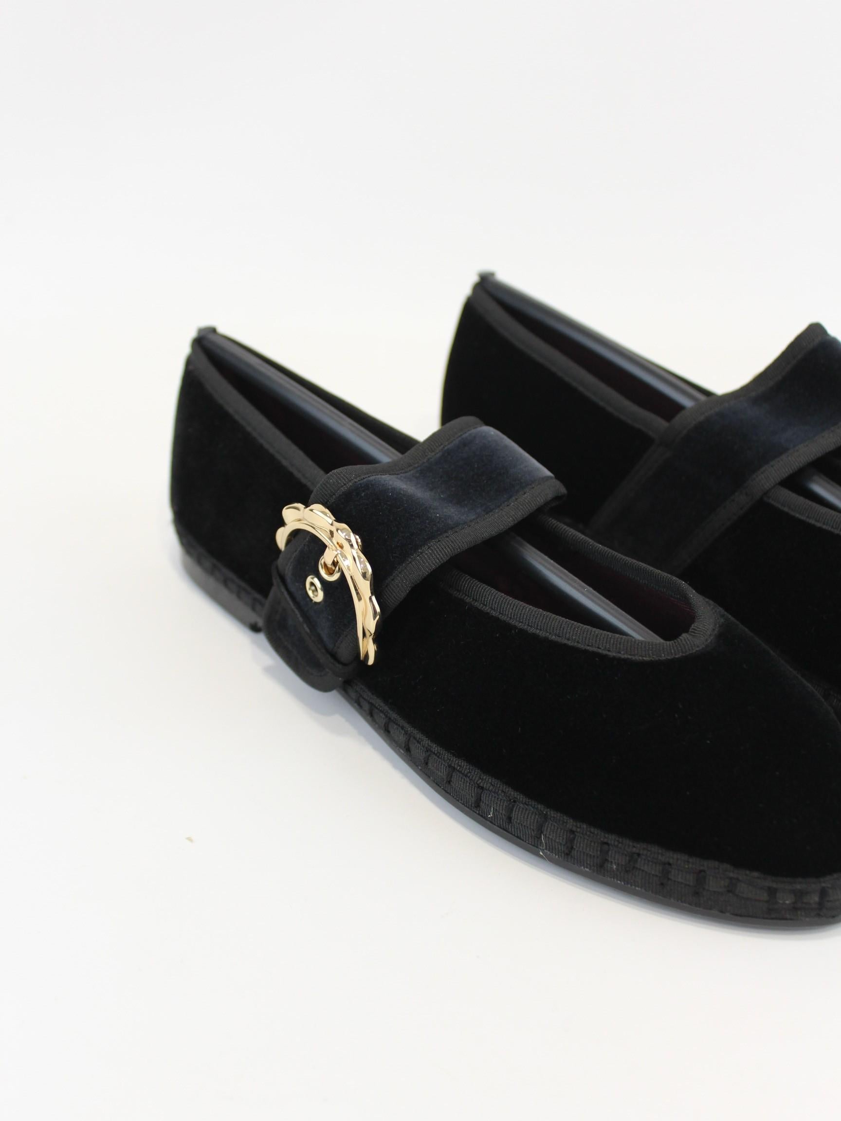 Ballerina Sophie black SOPHIE BLACK ASFALTO FLABELUS 