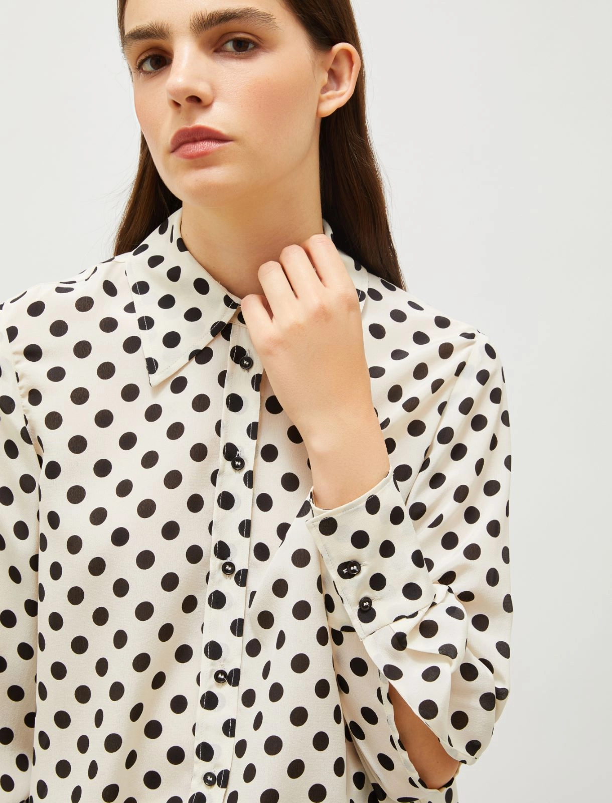 camicia in seta stampata CONIO 001 MARella 
