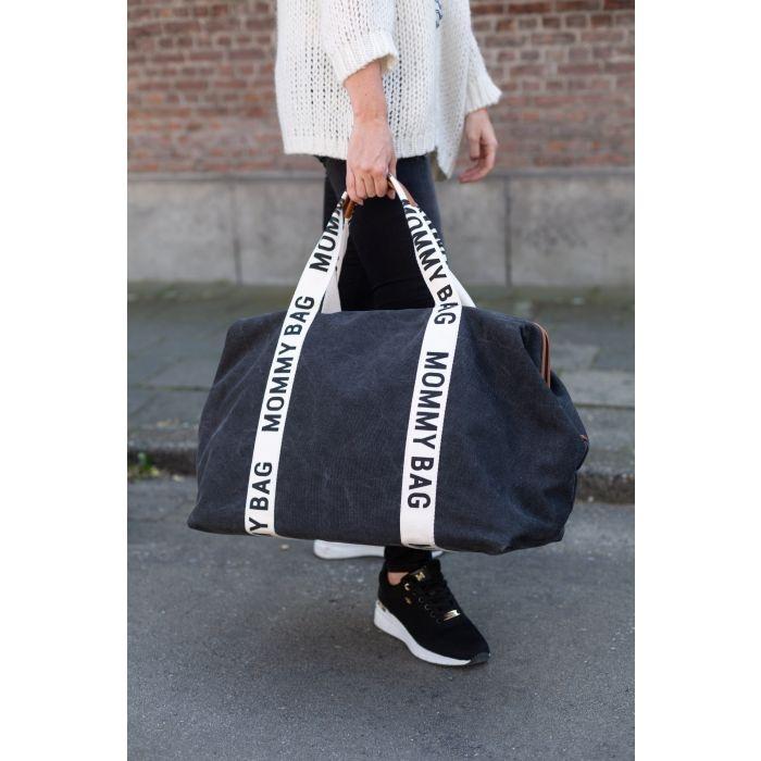borsa mommy bag MOMMY BAG TELA NERO CHILDHOME 
