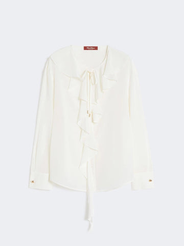blusa in seta con volant MSTEPICA 008 MAXMARA STUDIO 