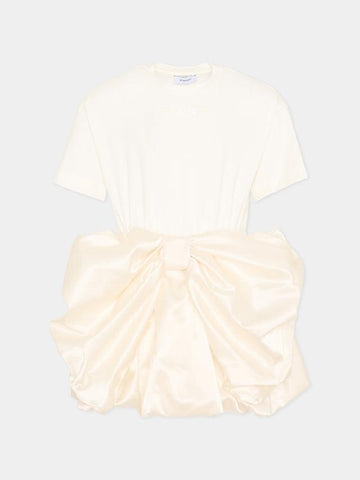 abito elegante con fiocco KFAB040 JE017 0000 PINKO 