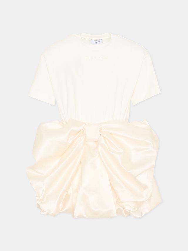 abito elegante con fiocco KFAB040 JE017 0000 PINKO 
