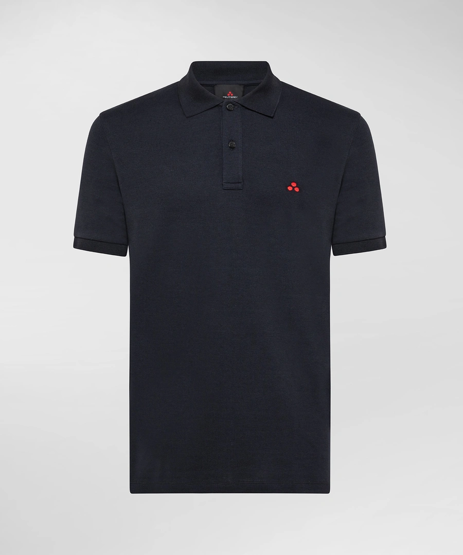 polo in cotone con logo PEU3940 99012084 215 PeUTEREY 