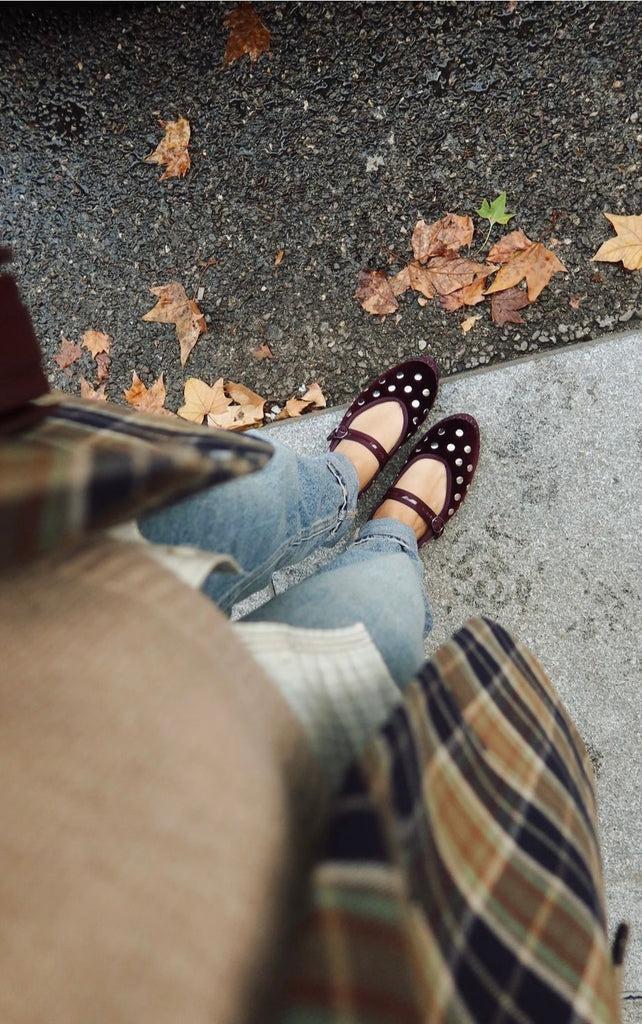 ballerina mae in velluto MAE SILVER VINO FLABELUS 