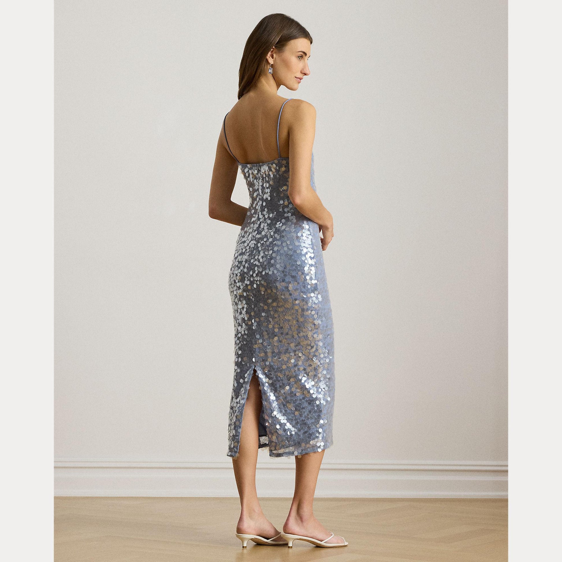 abito midi in tulle con pailettes 253-P08697 001 LAUREN RALPH LAUREN 