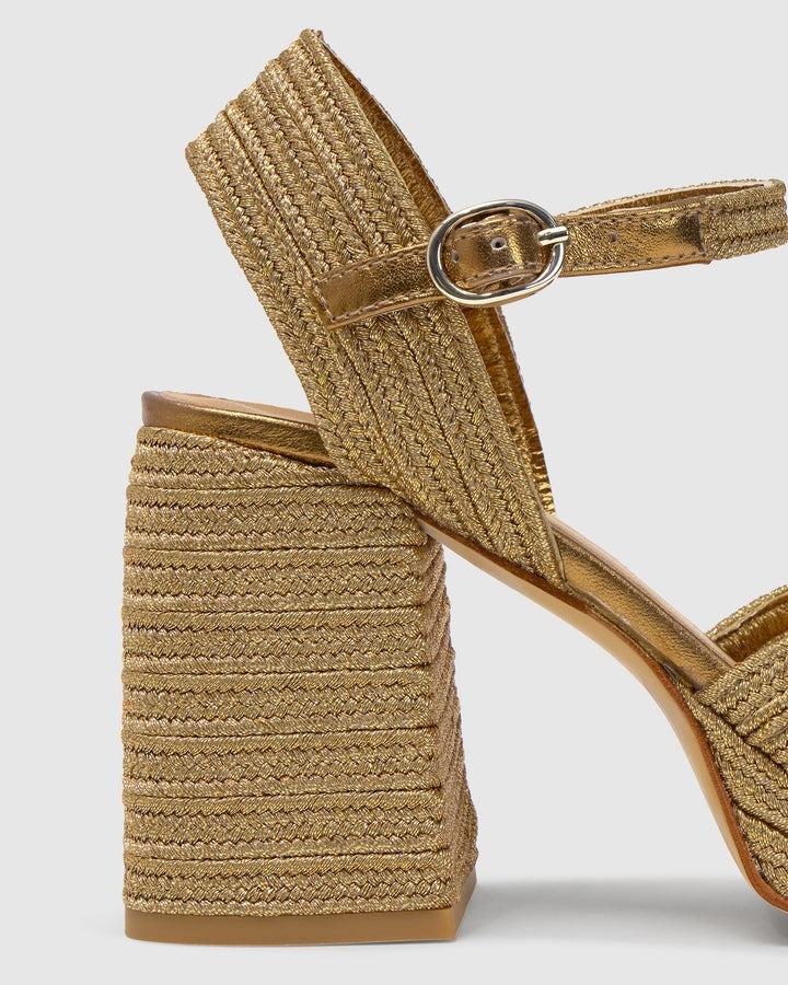 sandalo valle con intreccio 023116 3006 ORO CASTANER 