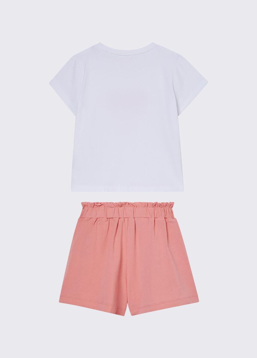 completino con shorts KA6023JS003 C3874 LIU JO JUNIOR 