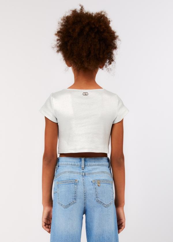 t-shirt cropped GA6151J3894 09C28 LIU JO JUNIOR 