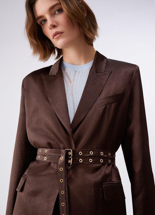 blazer in raso CA6146T450A P9576 LIU JO BLACK 