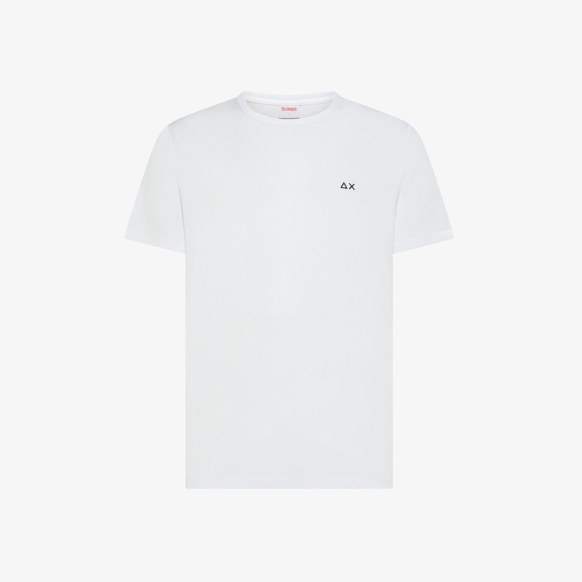 t-shirt jersey mercerized T36127 BIANCO SUN68 