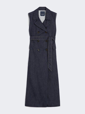 gilet lungo in denim GRETA 001 S MAXMARA 