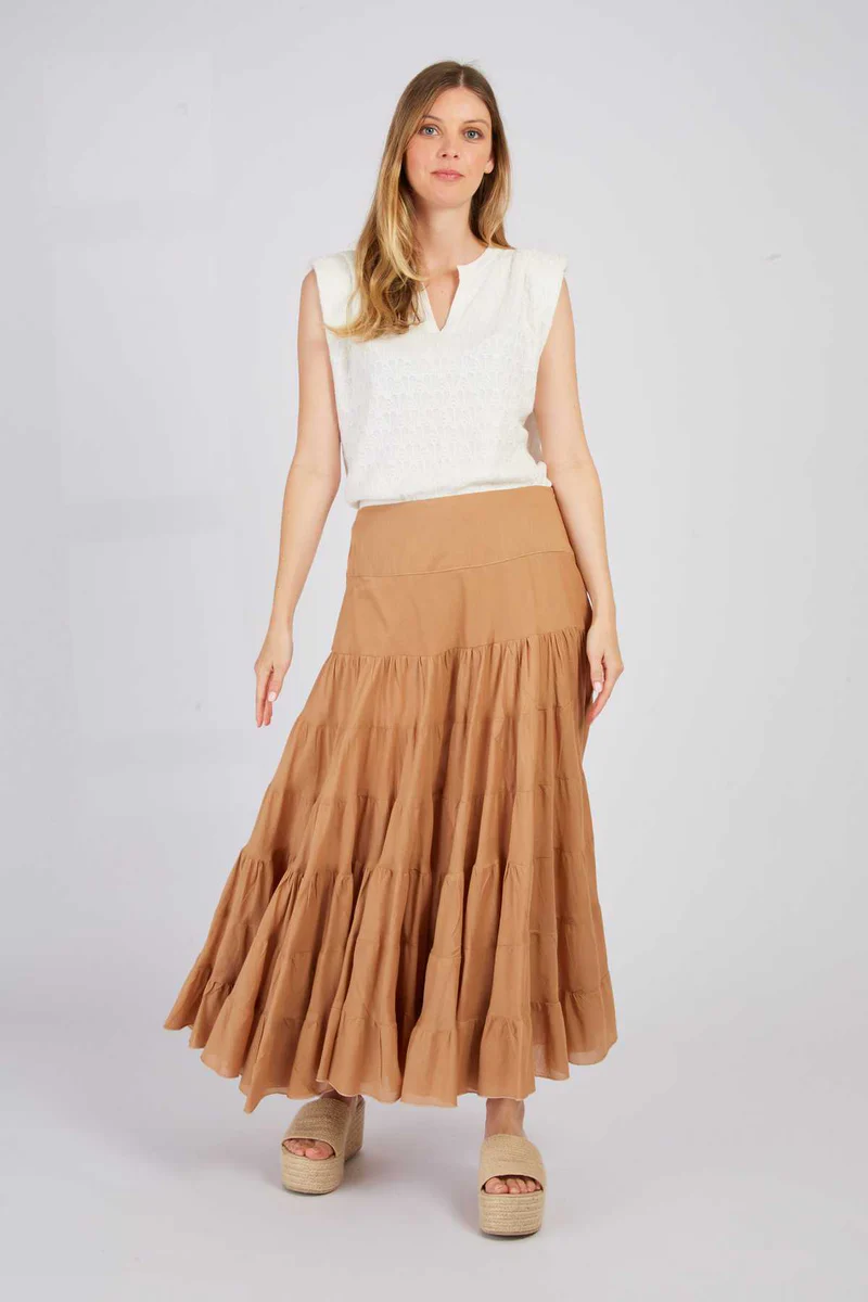 gonna lunga bohemien P550009 BEIGE DERHY 