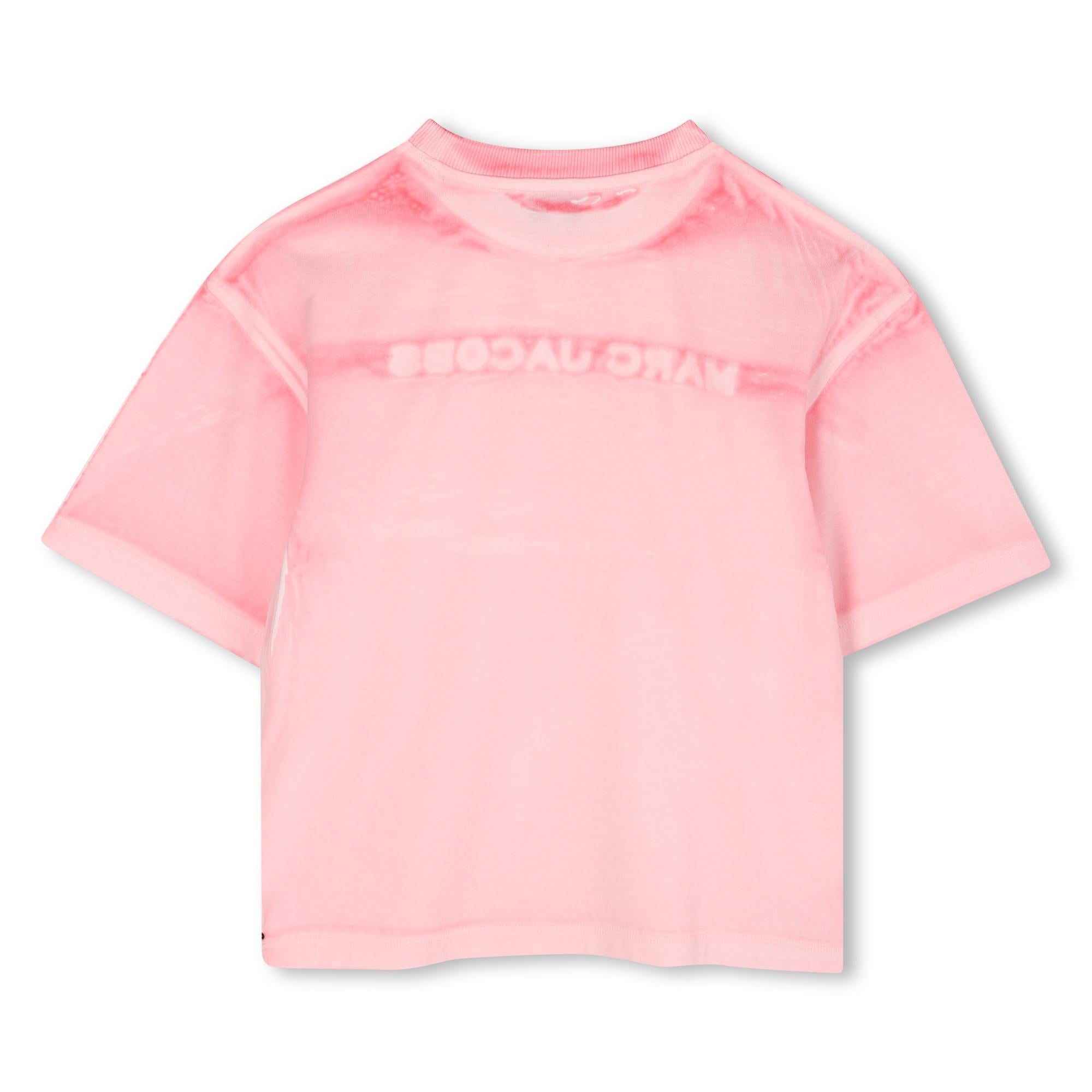 t-shirt effetto sbiadito W60657 475 MARC JACOBS KIDS 