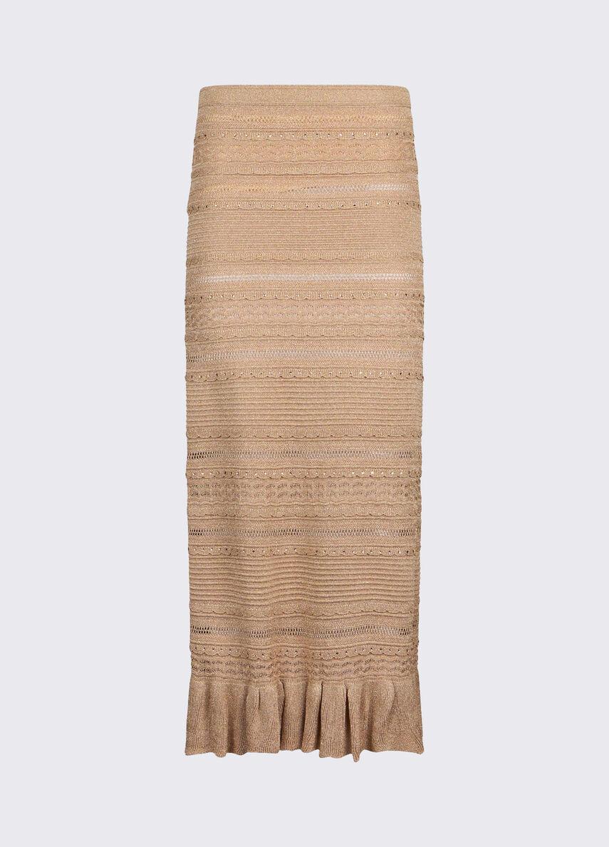 gonna lunga traforata CA6239MA06S A4389 LIU JO BLACK 